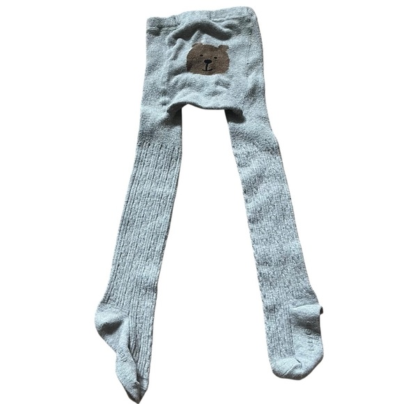 🌼 5/$25 Baby Gap Bear Bum Cable Knit Tights | Toddler 4–5Y | Gray Warm Soft - Picture 1 of 7
